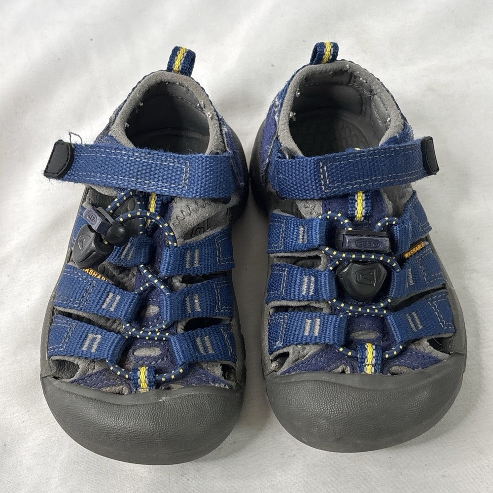 Keen Newport H2 Blue Sandals Kid Sz 8‎ Waterproof Outdoor Hiking Fisherman Shoes